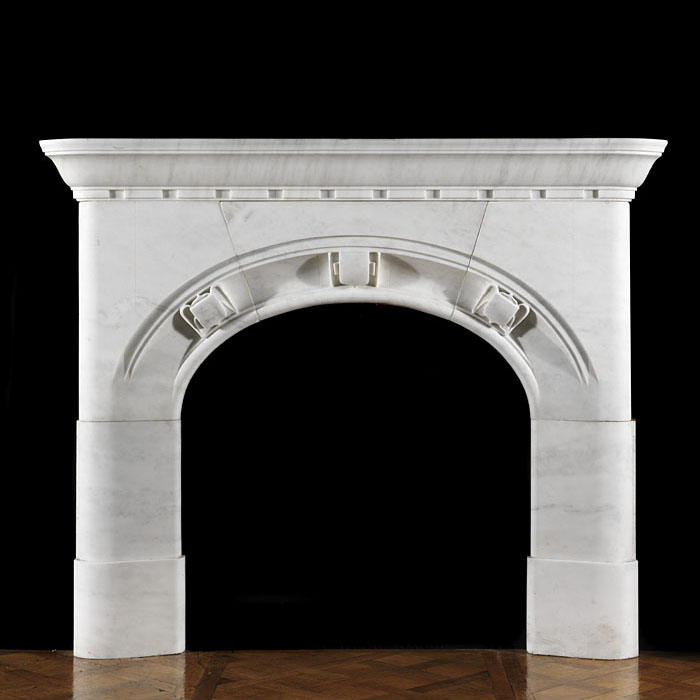 An Arts And Crafts Marble Fire Surround
