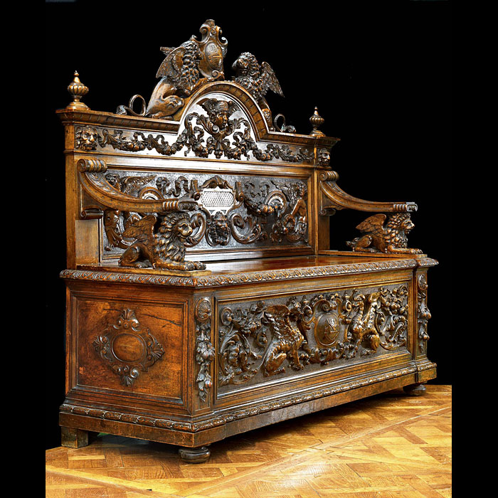 Italian Renaissance walnut casapanca    