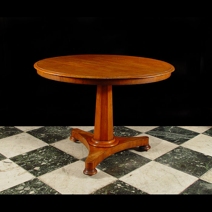 An Early Victorian Oak Tilt Top Table

