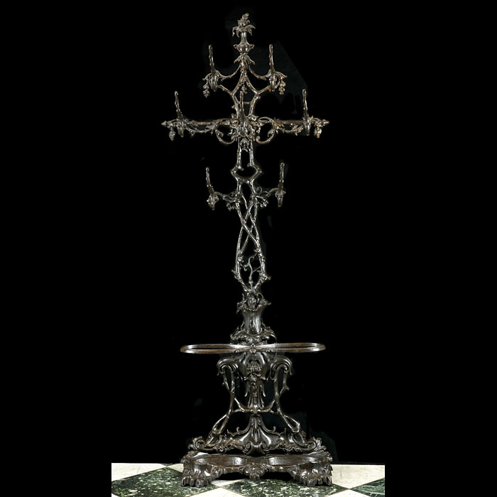 A Tall Coalbrookdale Cast Iron Hallstand