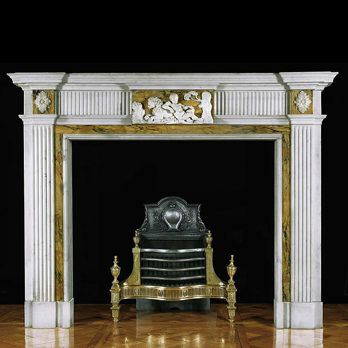 George III Sienna And Statuary Fireplace
