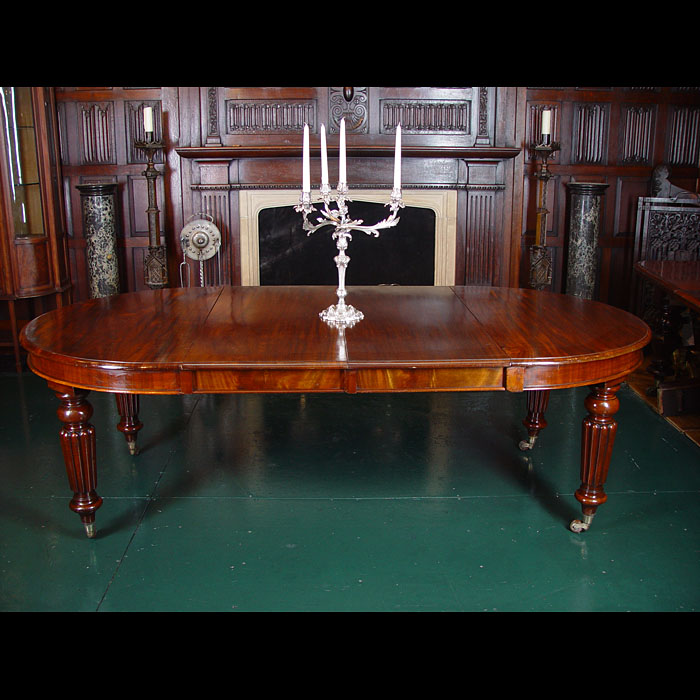 A Victorian Mahogany Extending Dining Table
