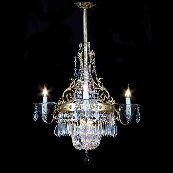 A Fine Regency Style Crystal Chandelier
