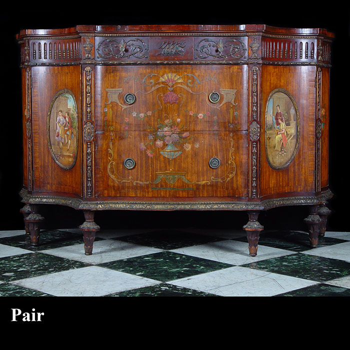 A Pair of Chippendale Style Commodes



