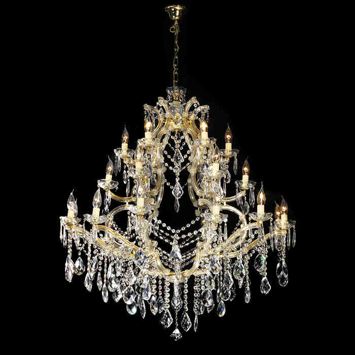 A Louis XVI Style Cut Glass Chandelier
