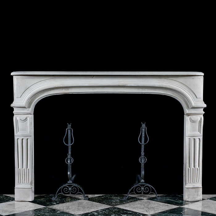 A Baroque Revival Stone Fireplace Surround