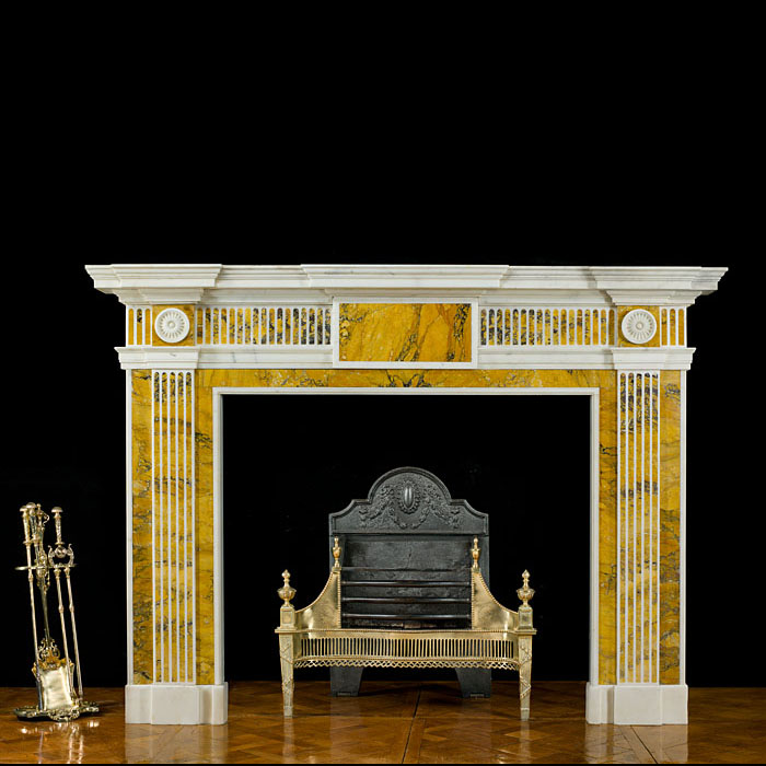 A Statuary Marble Georgian Chimneypiece 