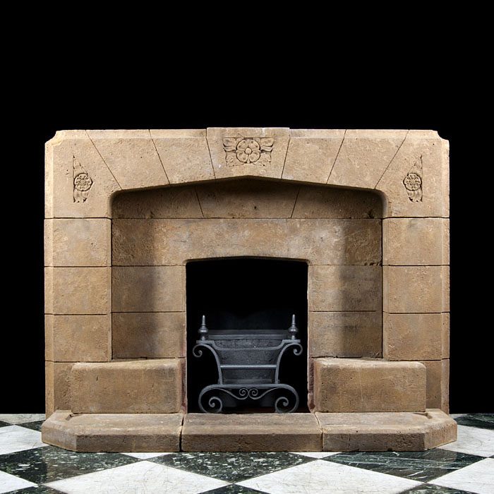 An Art Deco Horton Stone Fireplace Surround