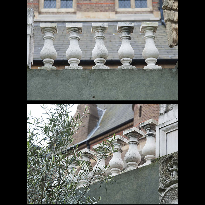 A Set of Portland Stone Balusters