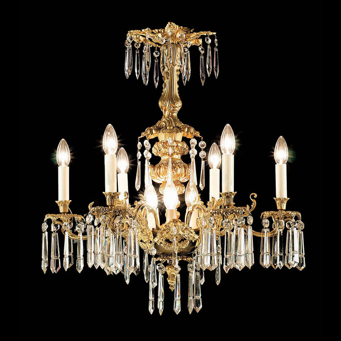 An Italian Style Gilt Bronze Chandelier 