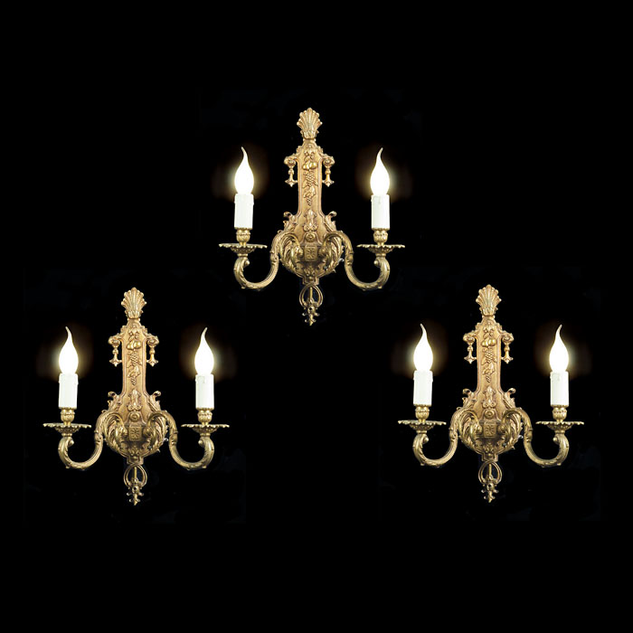 Louis XVI Style Set of Three Wall Lights