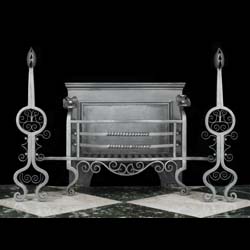 An Antique Arts & Crafts Fire Grate 
