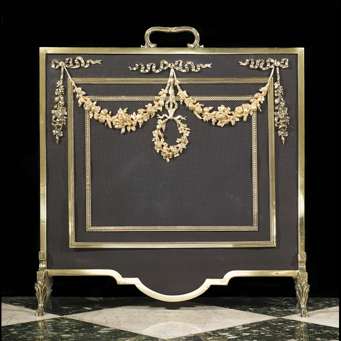 An early 20th century Regency style firescreen 