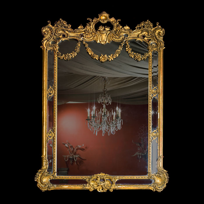 A Louis XV Style Overmantel Mirror