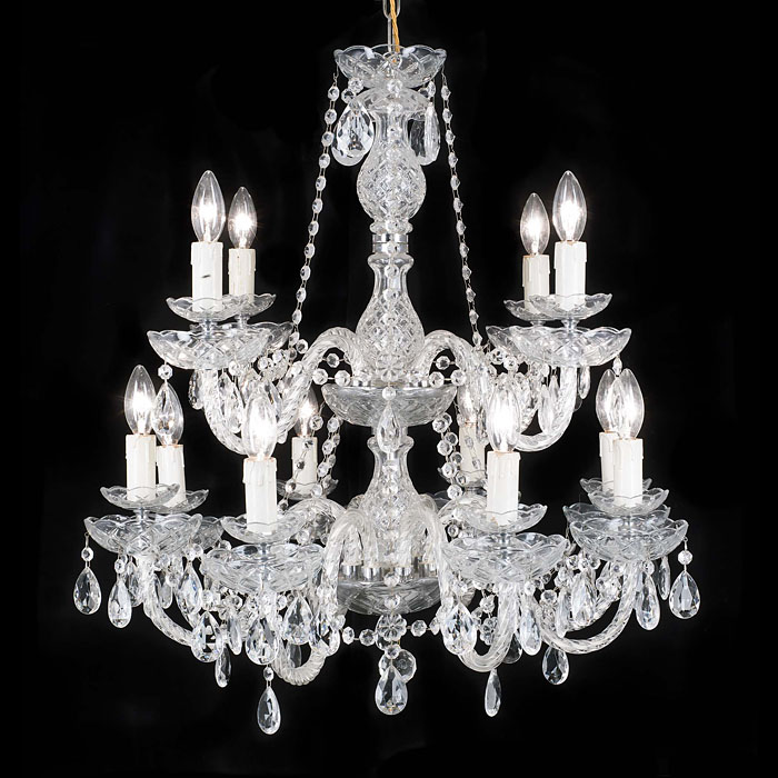 A 20th Century Twelve Branch Chandelier 