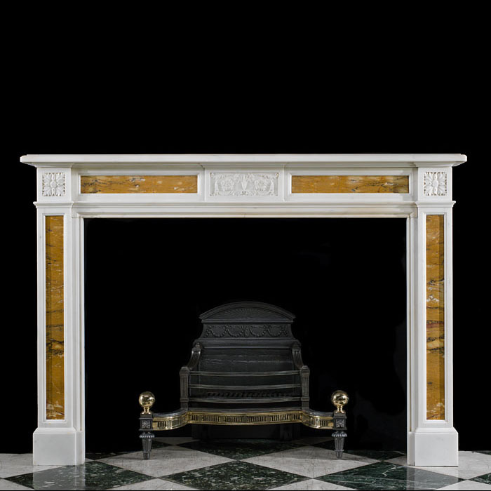 A Victorian Antique Marble Fireplace Mantel