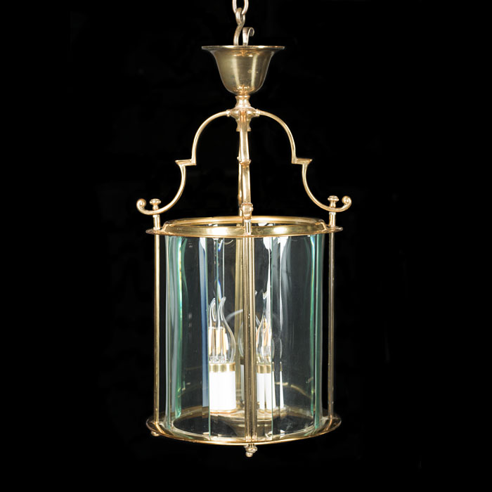 A 20th century cylindrical hall lantern