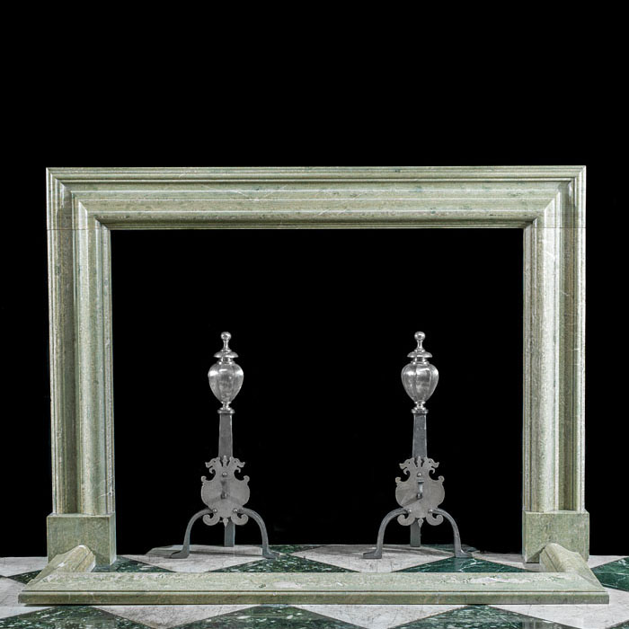  Green Connemara Marble Bolection Fireplace