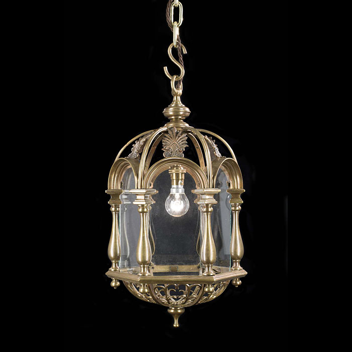 A Pagoda Style Edwardian Hall Lantern