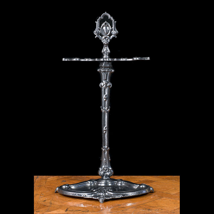  A cast iron Victorian firetool stand