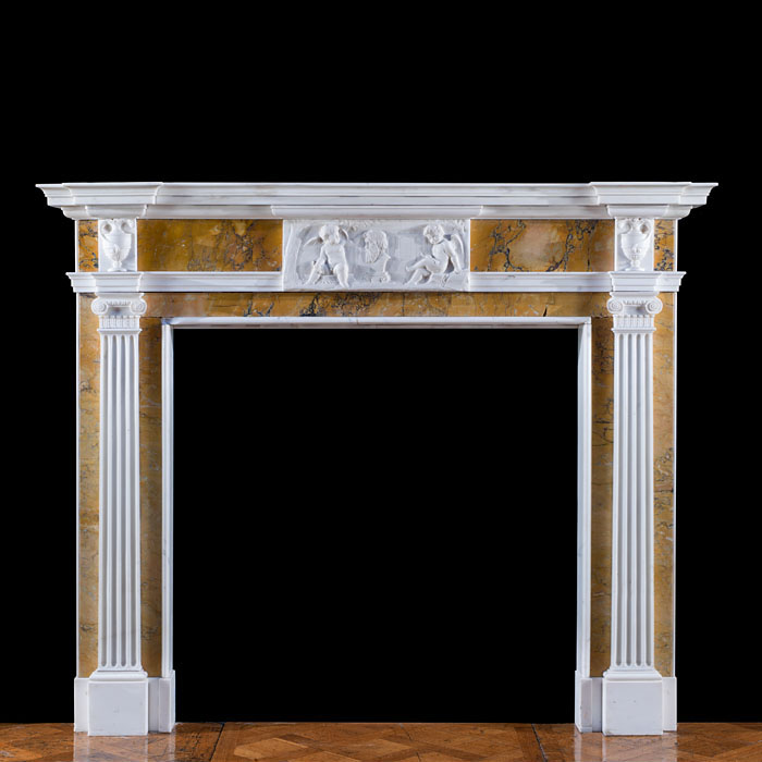 An Adam style Statuary Marble chimneypiece