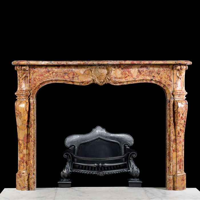  A Breche d'Alep Louis XV chimneypiece