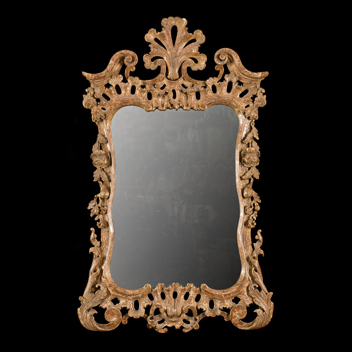 A George III giltwood wall mirror