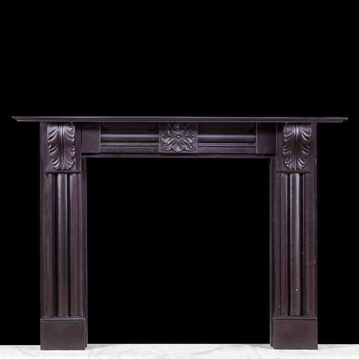 A Welsh Heather slate Regency chimneypiece