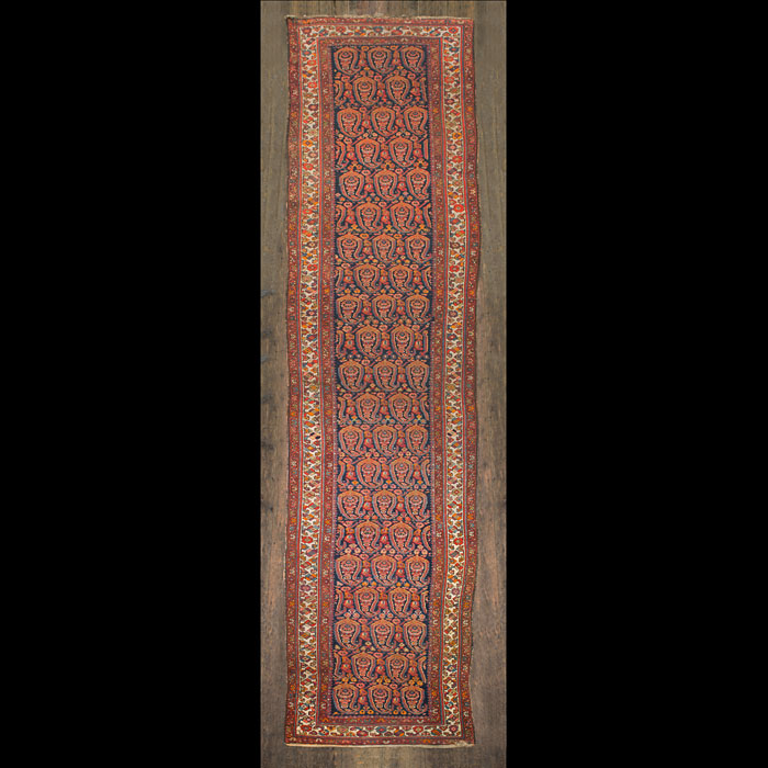  A fine antique Senneh Runner with Paisley Design 