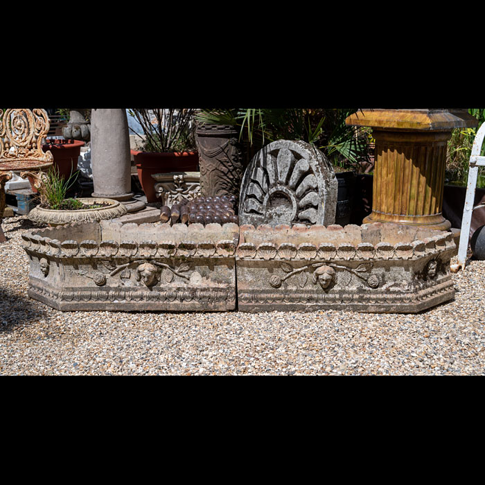 Victorian Fireclay Planters for a Bay Window 