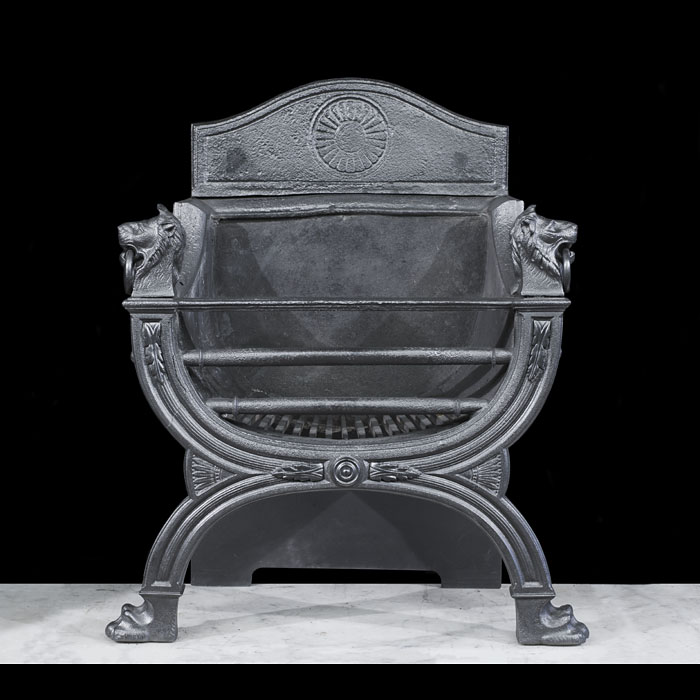 William IV Cast Iron Fire Basket 