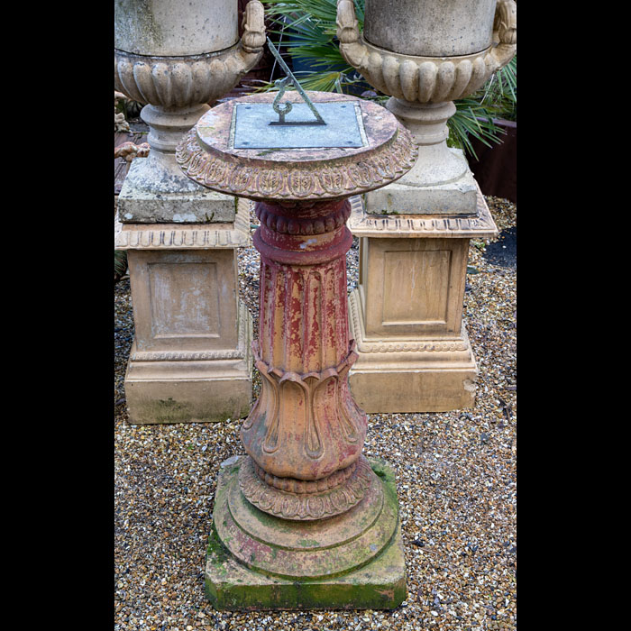 Victorian Sundial with Fireclay Pedestal 