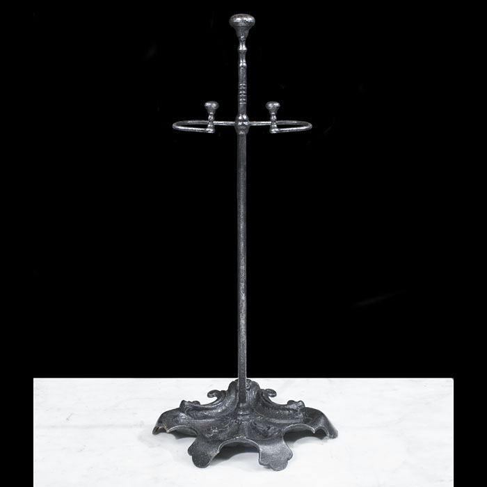 Victorian Fire Tool Stand with Rococo Base 