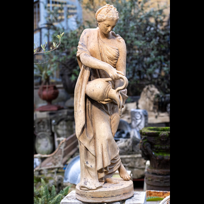 Fine Terracotta Statue by Mandeville-Bernier
