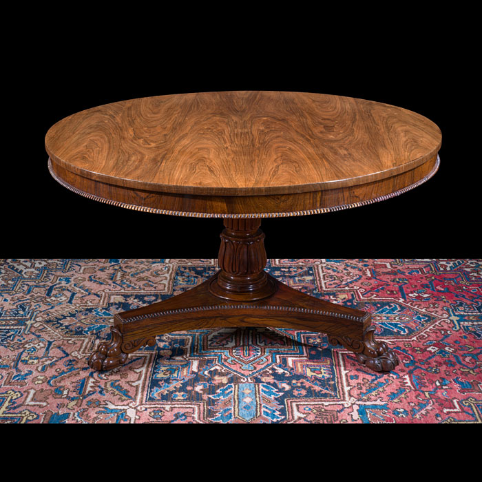 Tilt Top Regency Table in Rosewood 