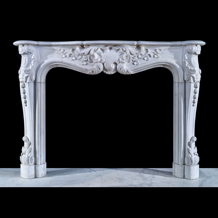 Fine Scottish Rococo Statuary Chimneypiece 