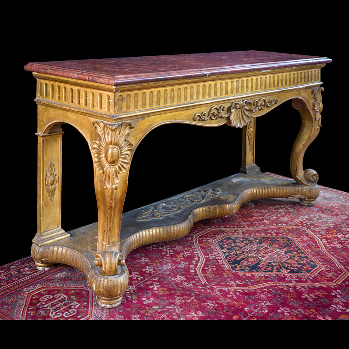 Large Giltwood Early 19th century Italian Console 
