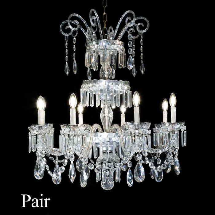 Antique glass clearance chandeliers for sale