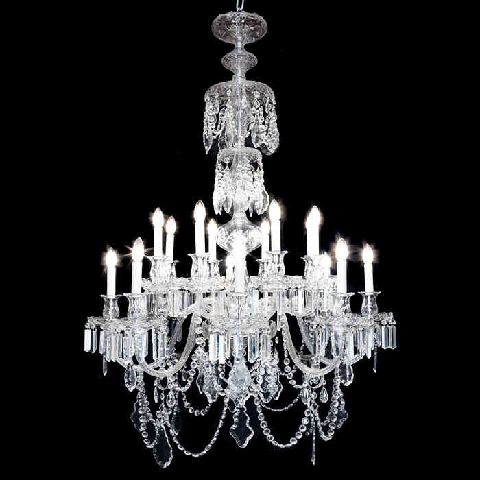 Large & Grand 16 Branch Crystal Chandelier 