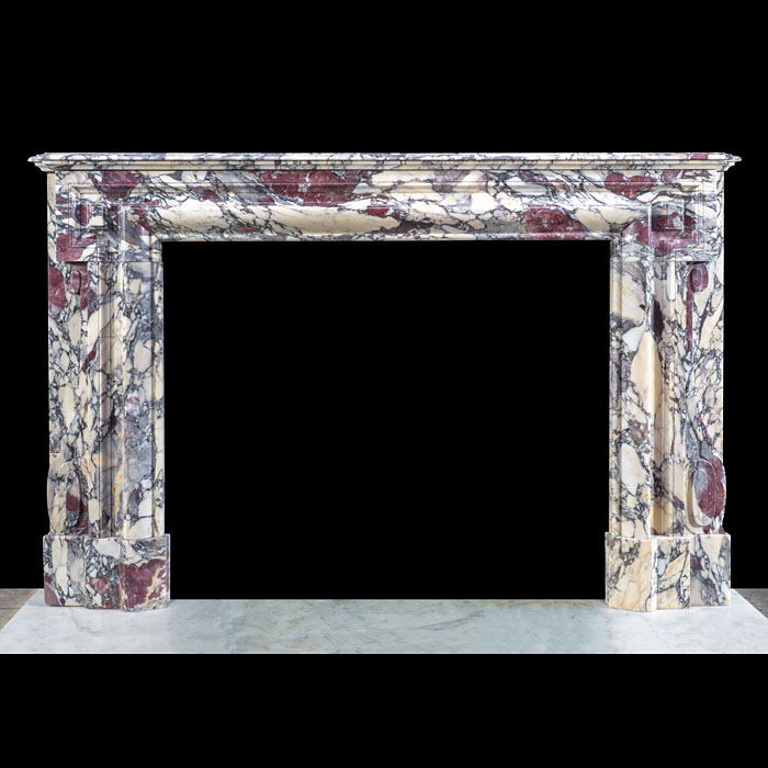 Large Breche Violette Bolection Fireplace 