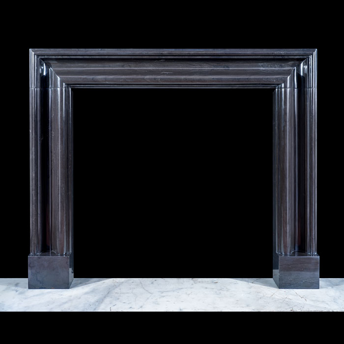 Dark Grey Bolection Fireplace Mantel 