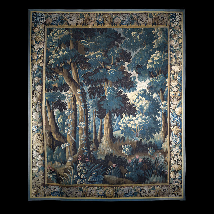 Fine 18th Century Verdure Aubusson Tapestry 