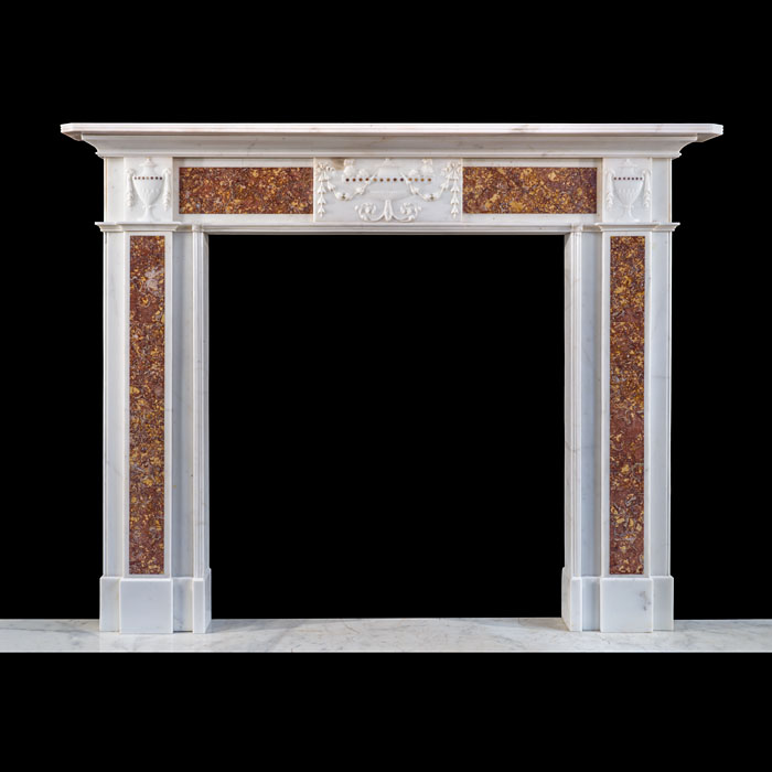 Fine Chimneypiece in Statuary and Brocatelle 