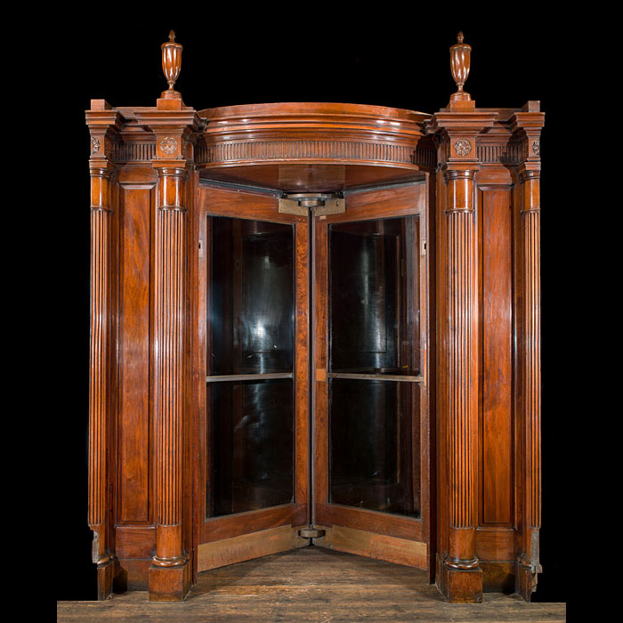 A 1920's Mahogany Revolving Doorway