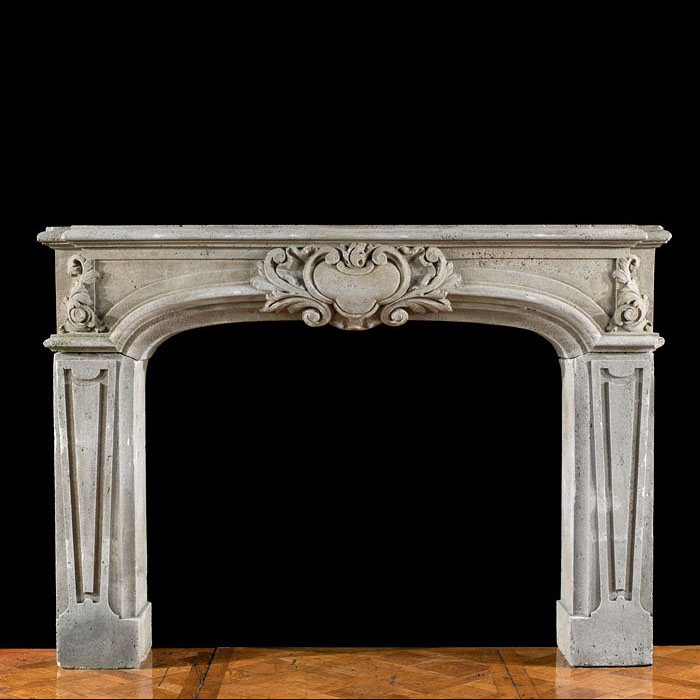 Baroque Style Stone Chimneypiece
