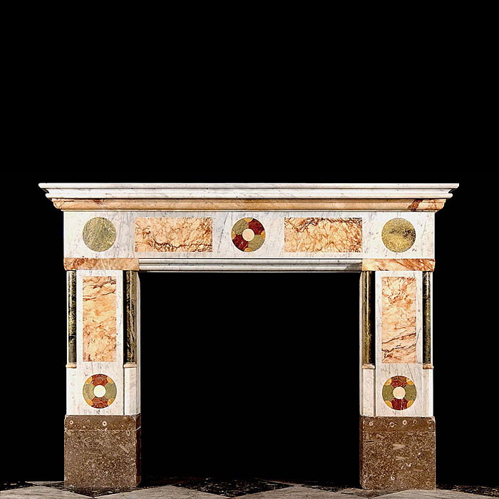 Arts & Craft specimen marble antique chimneypiece    