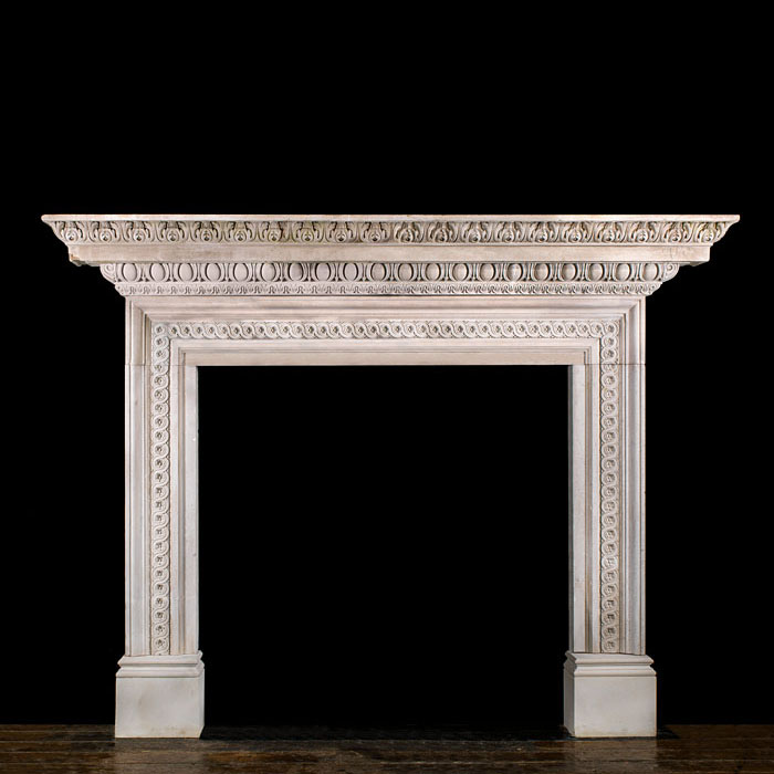 Huge Palladian Stone Chimneypiece