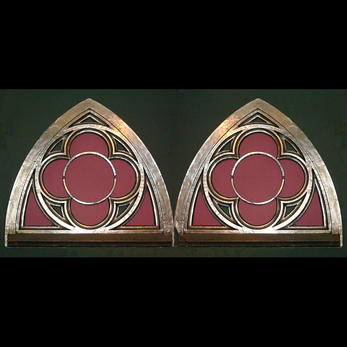 Pair of Iron Gothic Revival Window Frames
