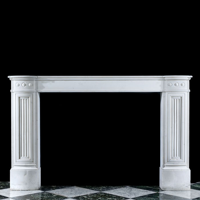 A Regency Statuary Marble Chimneypiece